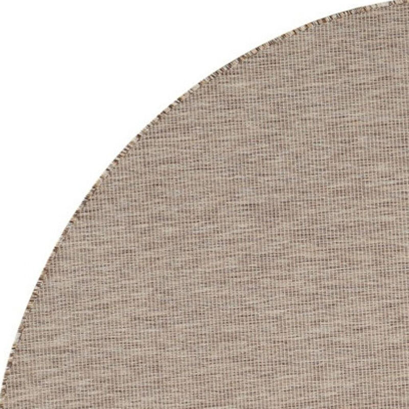 HomeRoots Round Indoor Outdoor Area Rug image number 2