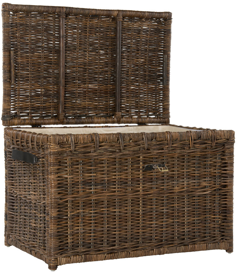 Michael 35.5" Wicker Storage Trunk image number 8