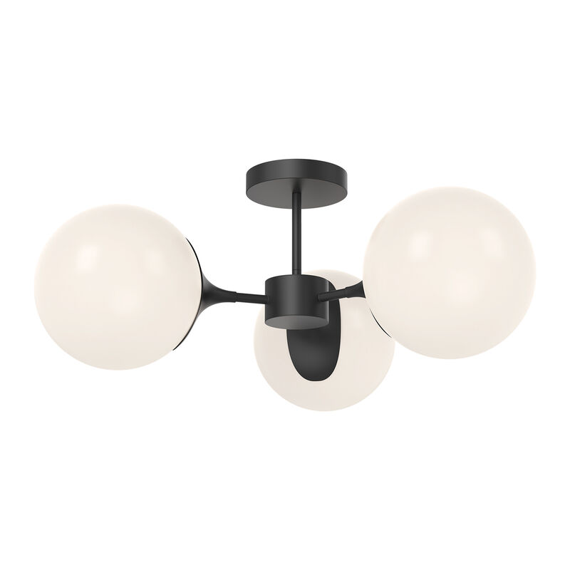 Nouveau 26 in 3 Lights Semi Flush Mount image number 1