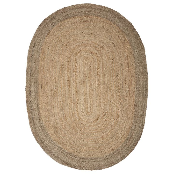 LR Home Boutique Jute Jute Area Rug Indoor