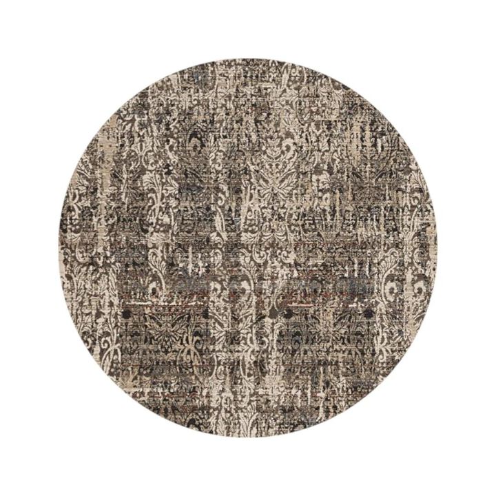 HomeRoots Abstract Round Rug