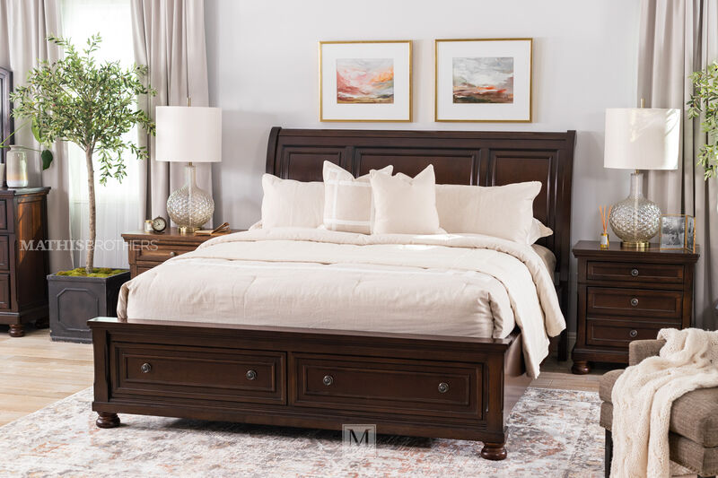 Porter Sleigh Bed with Storage image number 3