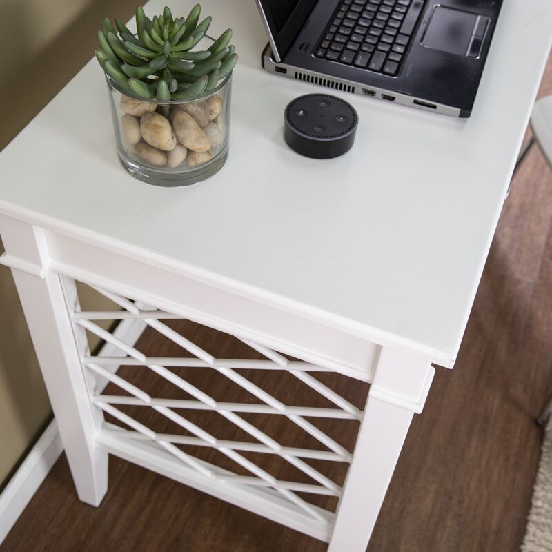 Solid Wood Writing Desk with 2 Drawers – Durable Home Office Work Table