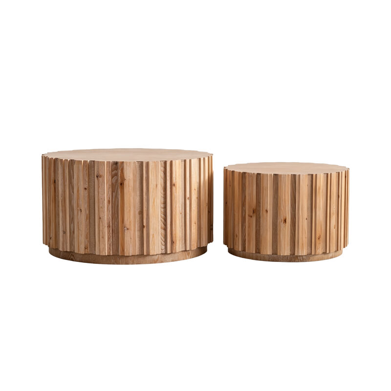 Smiful Round Coffee Table Set of 2 image number 0