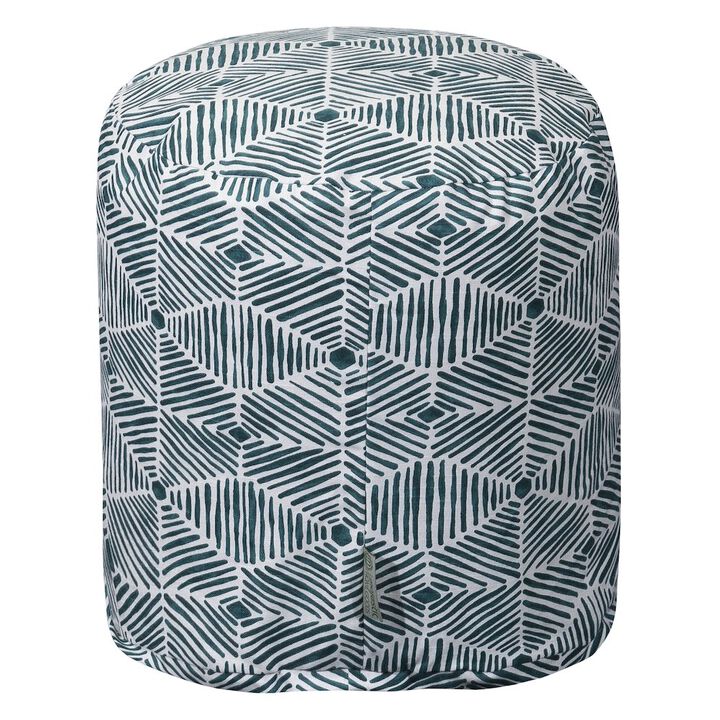 Majestic Home Goods Pouf Charlie Emerald