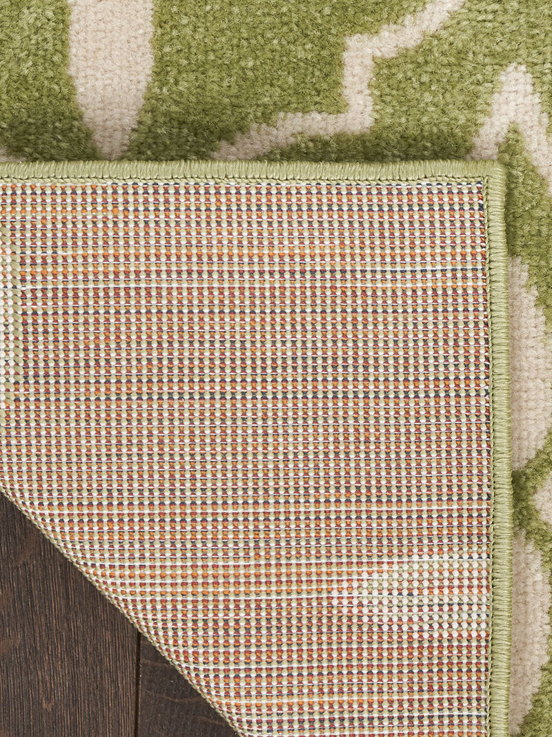 Nourison Essentials NRE04 Green/Ivory 4' x 6' Rug