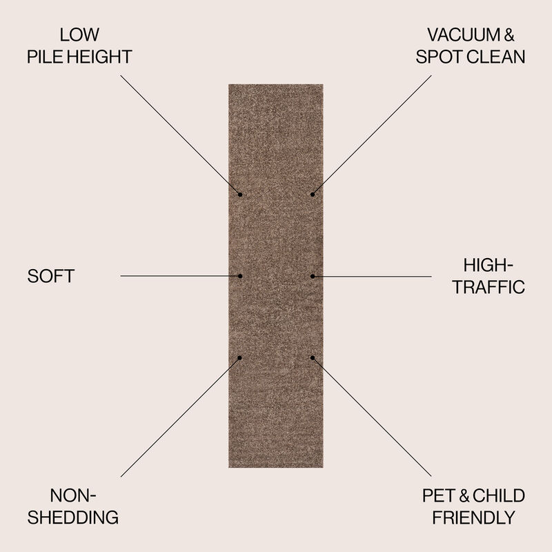 Haze Solid Low Pile Area Rug