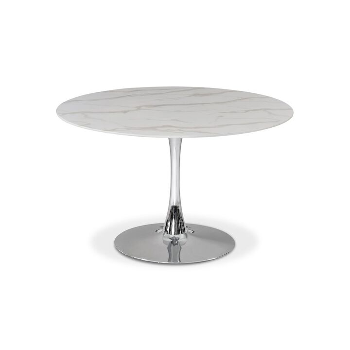 Meridian Furniture Tulip Chrome Dining Table
