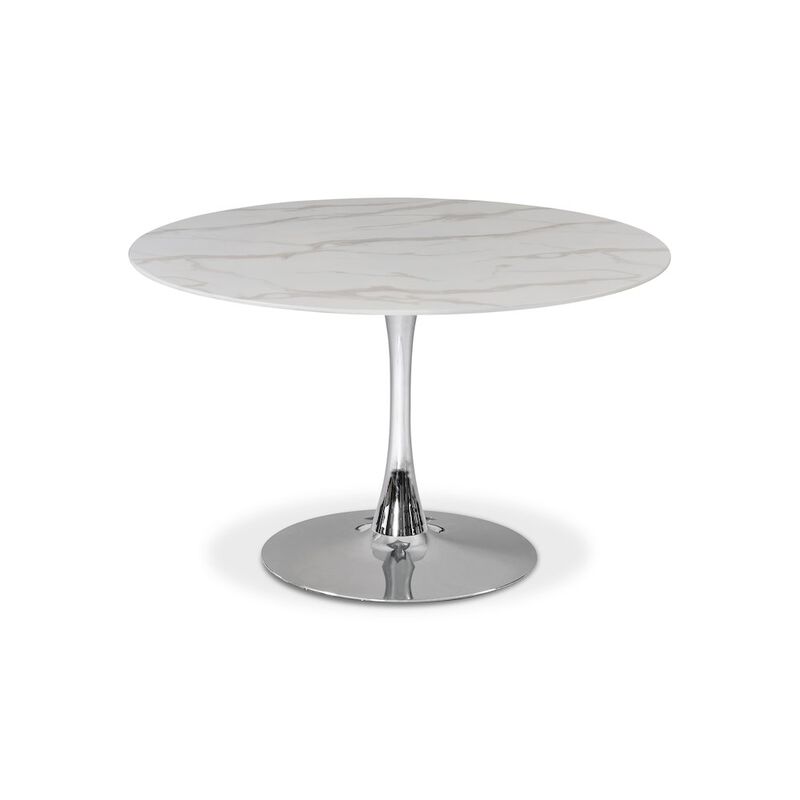 Meridian Furniture Tulip Chrome Dining Table