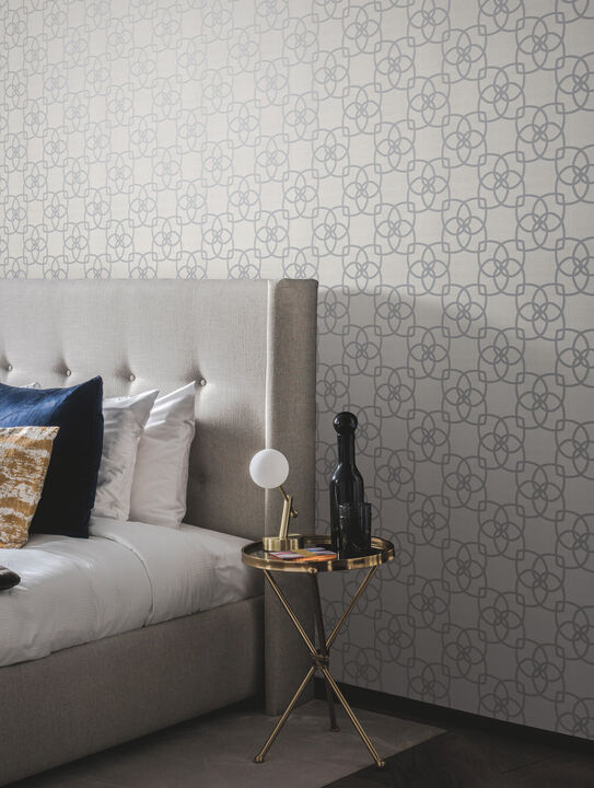 Serendipity Pale Grey Metallic Wallpaper