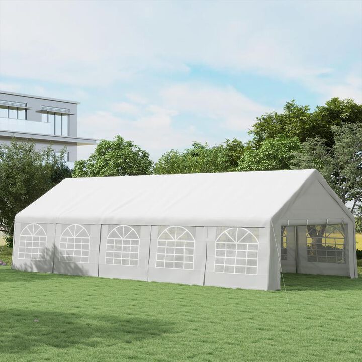Hivvago Heavy Duty 32 x 16 Canopy Tent with Window Design for Party & Wedding