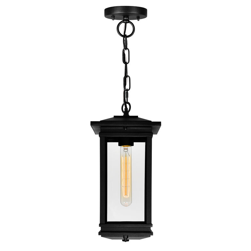 Oakwood 1 Light Outdoor Black Pendant
