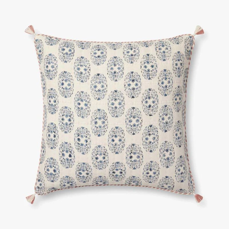 PLL0115 Pink/Multi 22''x22'' Down Pillow