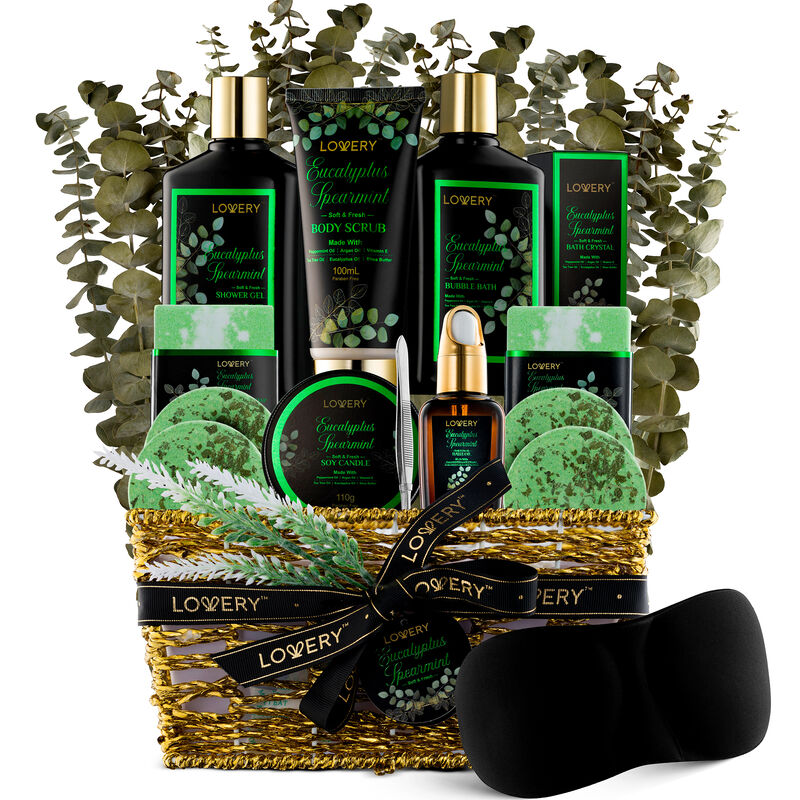 Eucalyptus Spearmint Bath Set - Luxury Aromatherapy Home Spa Set &ndash; 17 Piece image number 0