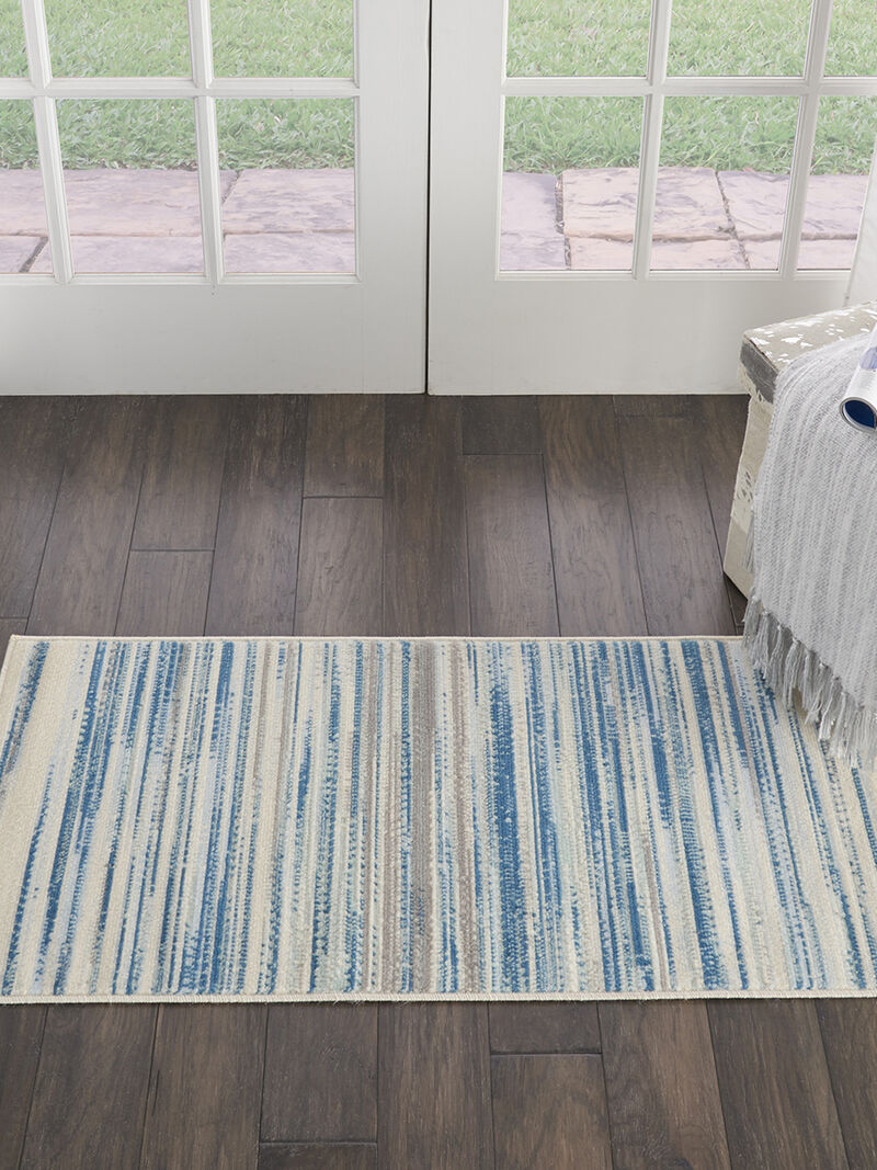 Jubilant JUB04 Blue 2'3" x 7'3" Rug