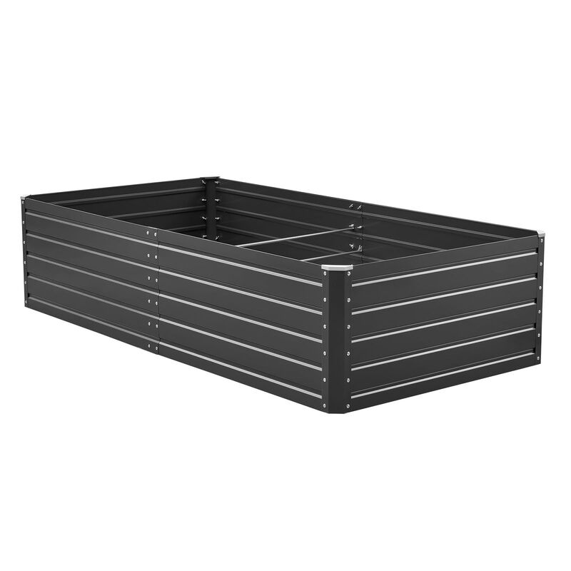 Outdoor Raised Garden Bed Metal Planter Box for Flowers Herbs image number 3