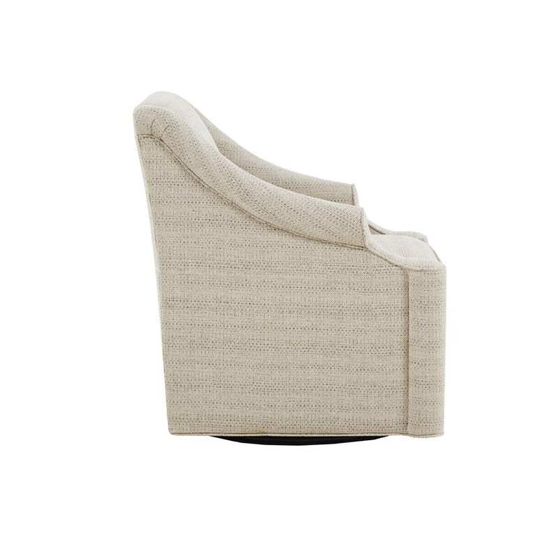 Gracie Mills Marley Transitional Tonal Swivel Glider Chair