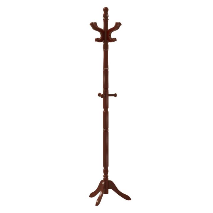 Hivvago Solid Wood Hall Tree with 11 Hooks and 3 Height Options for Entryway