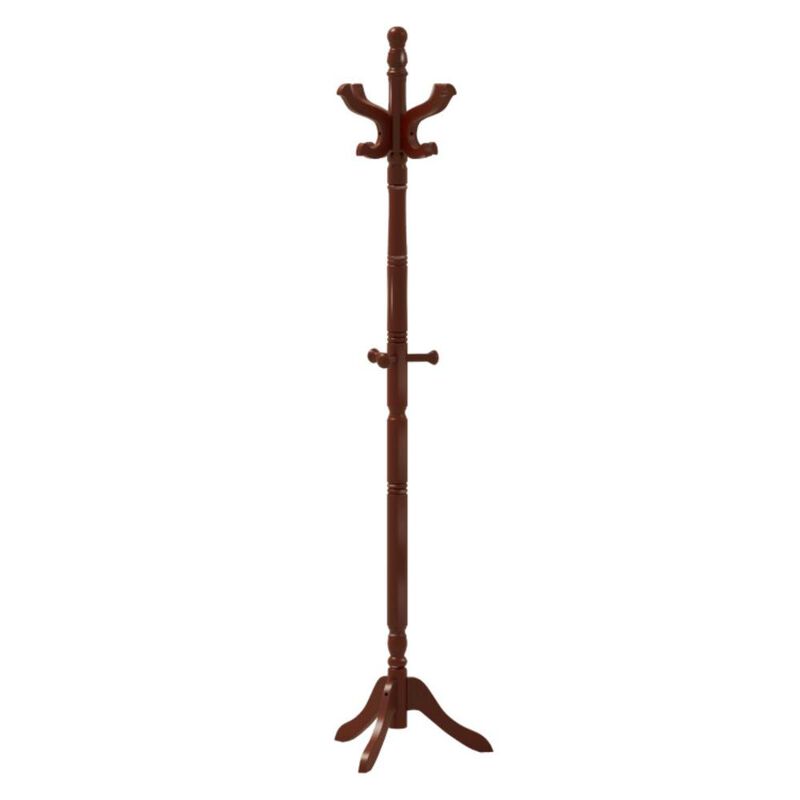 Hivvago Solid Wood Hall Tree with 11 Hooks and 3 Height Options for Entryway