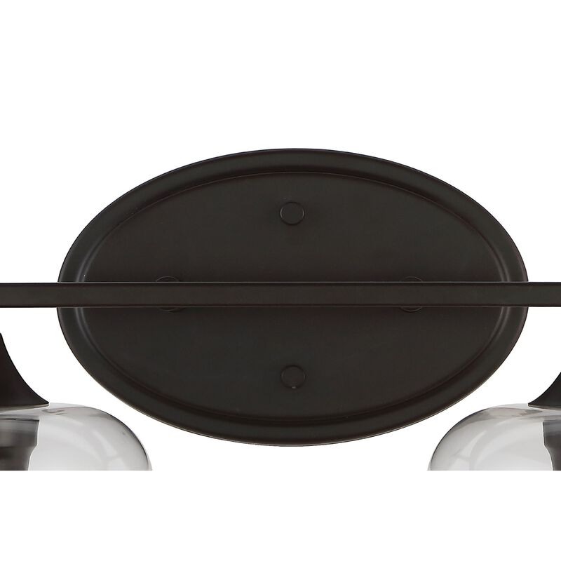 Jayne Iron/Glass Cottage Rustic LED Vanity Light