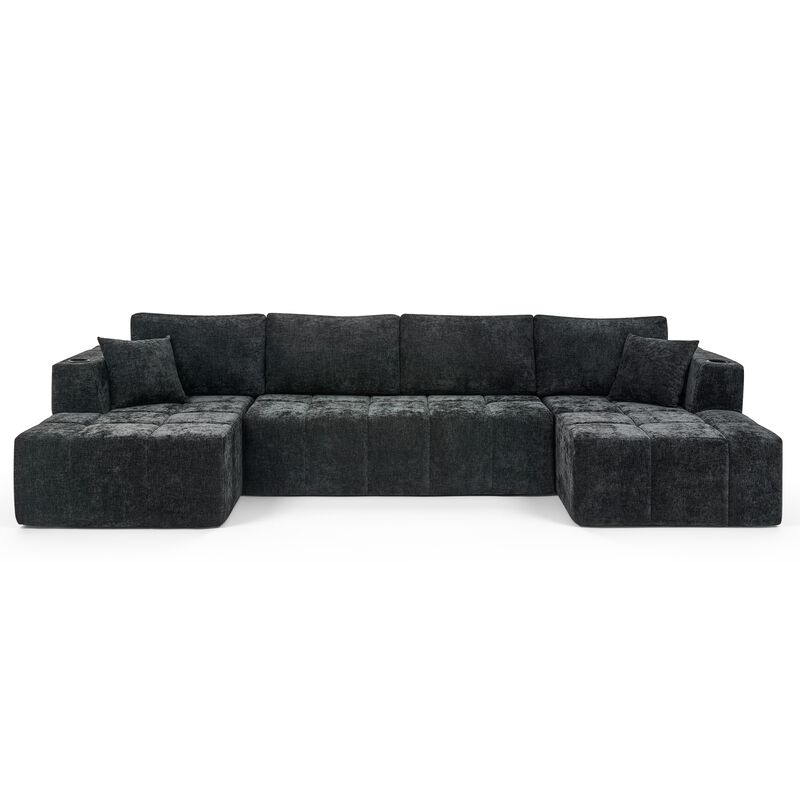 Gralte U-Shaped Chenille Sectional Sofa image number 0