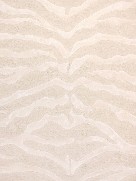 Pasargad Home Edgy Hand-Tufted Cream Transitional Area Rug