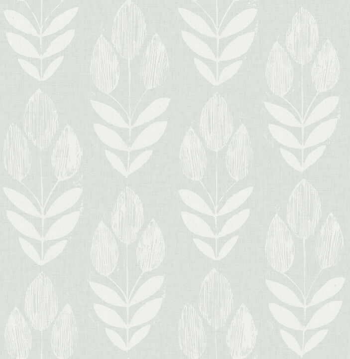 Garland Aqua Block Tulip Wallpaper