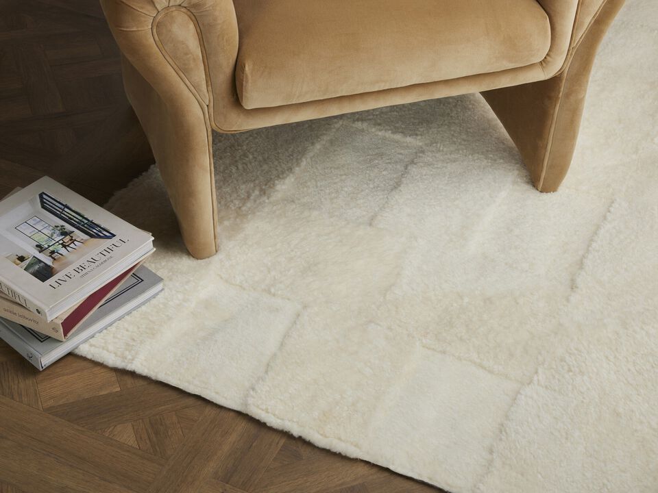Patchwork Shearling Rug