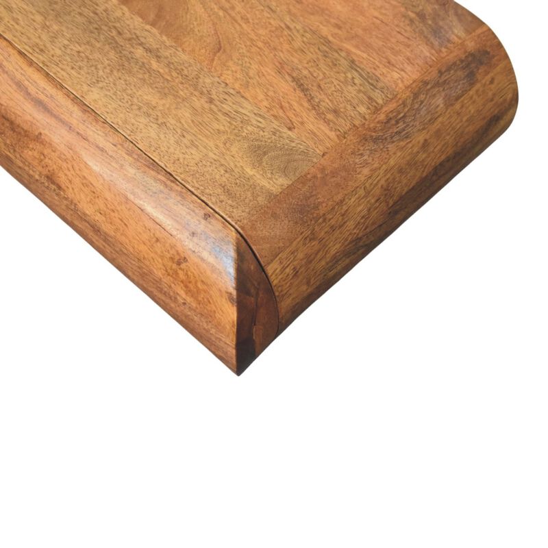Artisan Furniture Solid Wood Solis Wall-Mounted Bedside, 1 Drawer, Brown image number 6