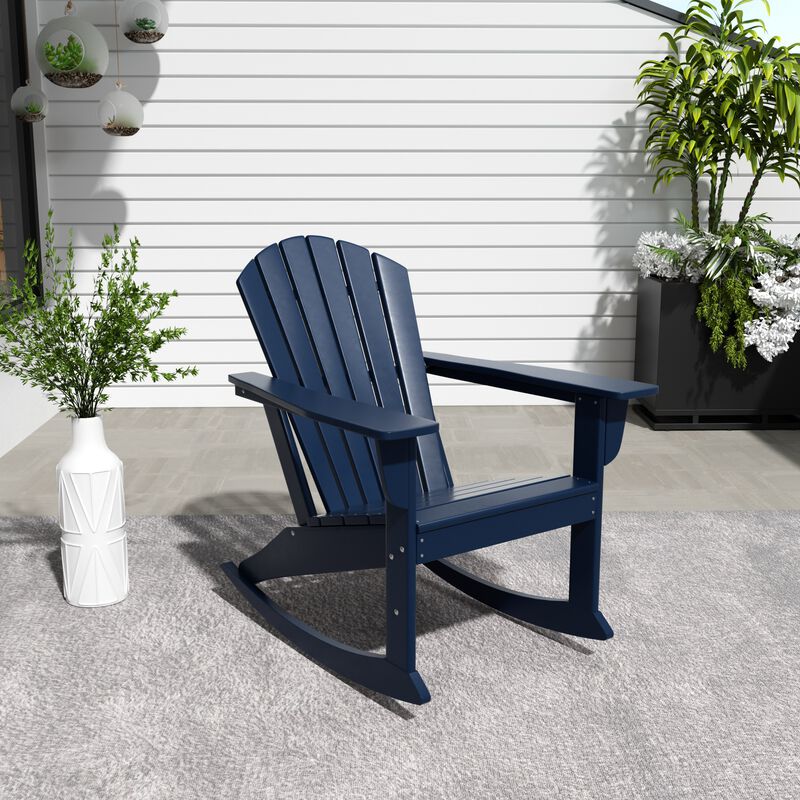 WestinTrends Outdoor Patio Adirondack Rocking Chair