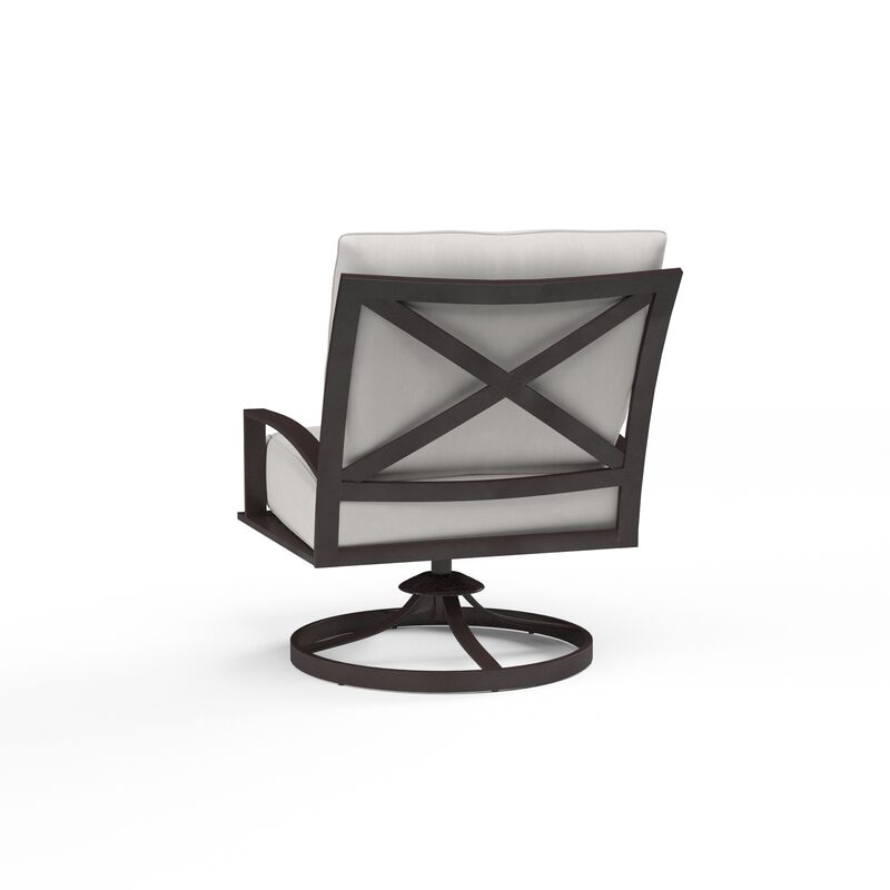 La Jolla Club Swivel in Canvas Flax w/ Self Welt