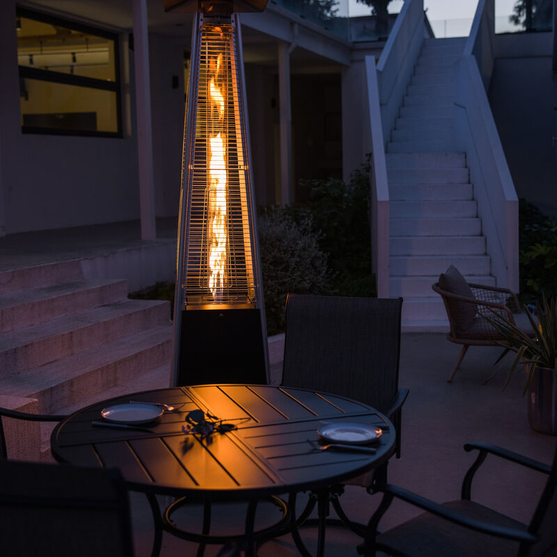 OuterMust Pyramid Patio Heater 48,000 BTU Outdoor Propane Heater with Wheels