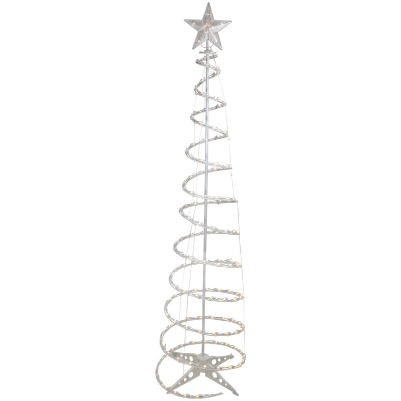 6' Pre-Lit Spiral Christmas Tree - Clear Lights