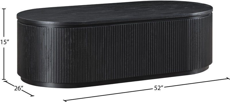 Meridian Furniture Moana Black Rubberwood Coffee Table image number 8