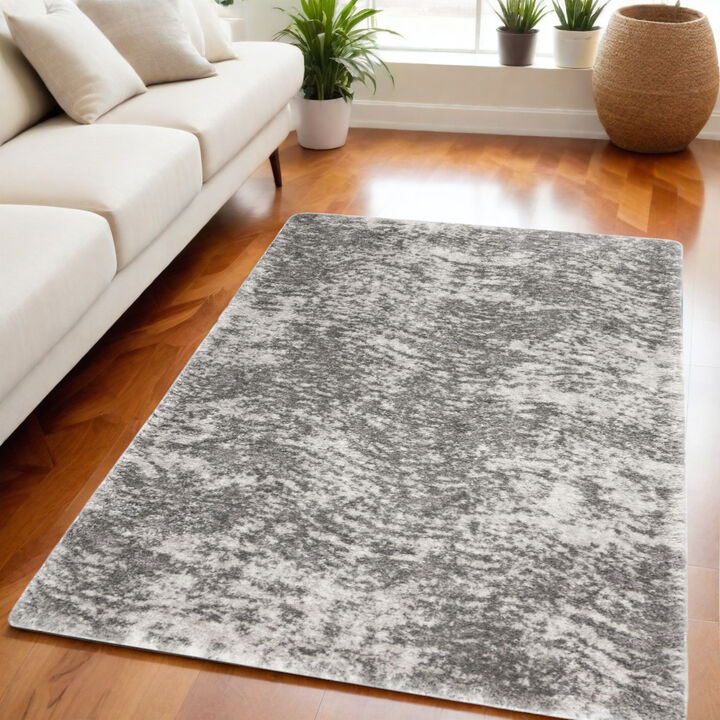 HomeRoots Abstract Shag Area Rug