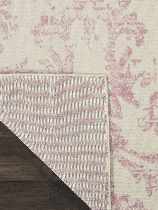 Jubilant JUB09 Ivory/Pink 8' x Round Rug