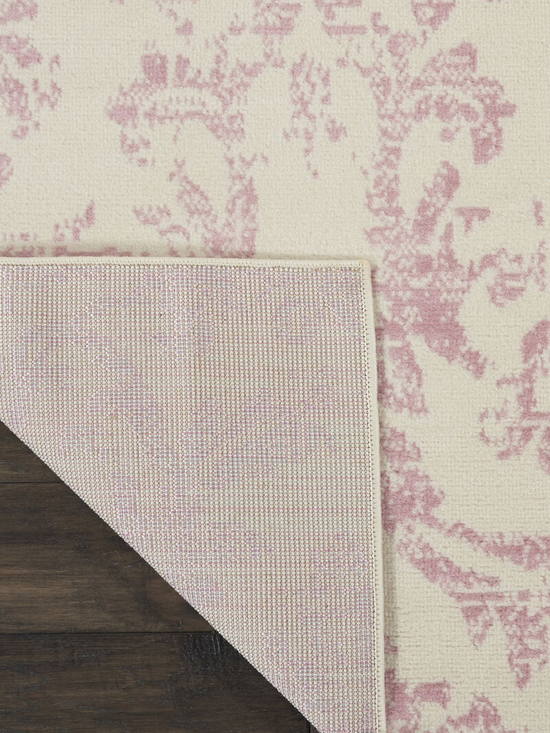 Jubilant JUB09 Ivory/Pink 8' x Round Rug