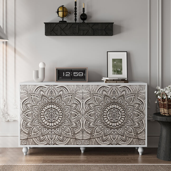 Judtik Embossed Sideboard