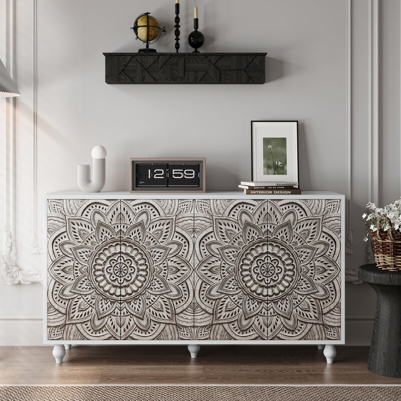Judtik Embossed Sideboard image number 1