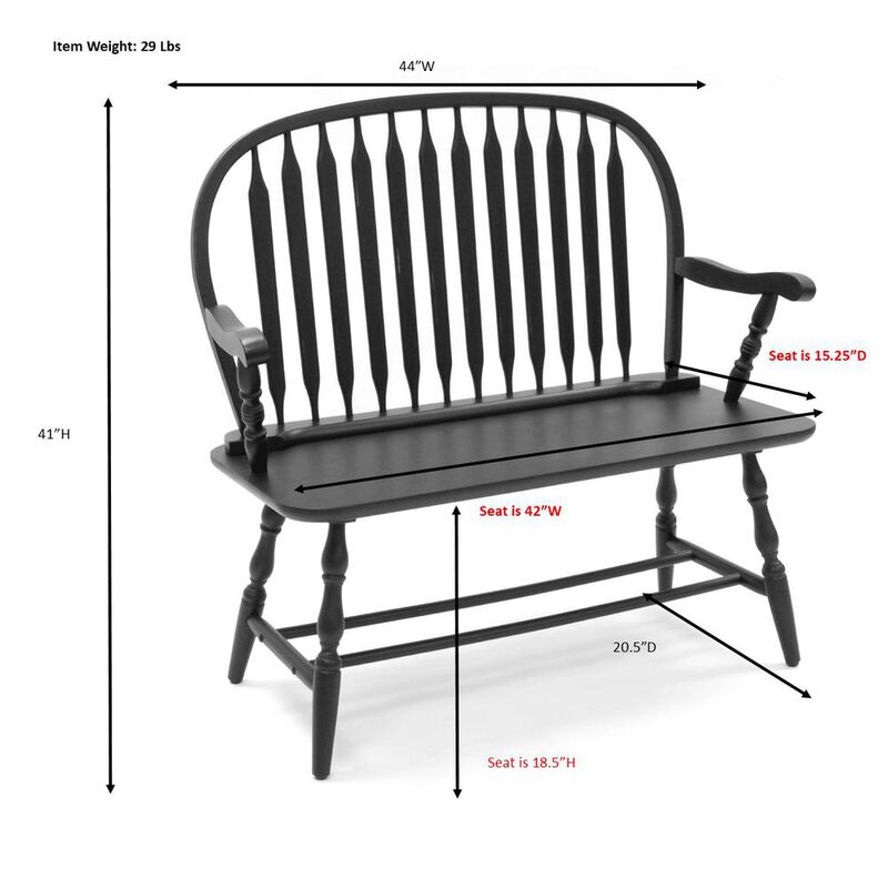 Carolina Living Windsor Bench - American Oak