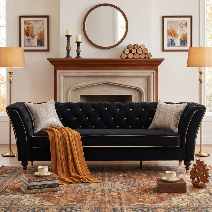 Pruvaf Large 89.5" 3 Person Couch