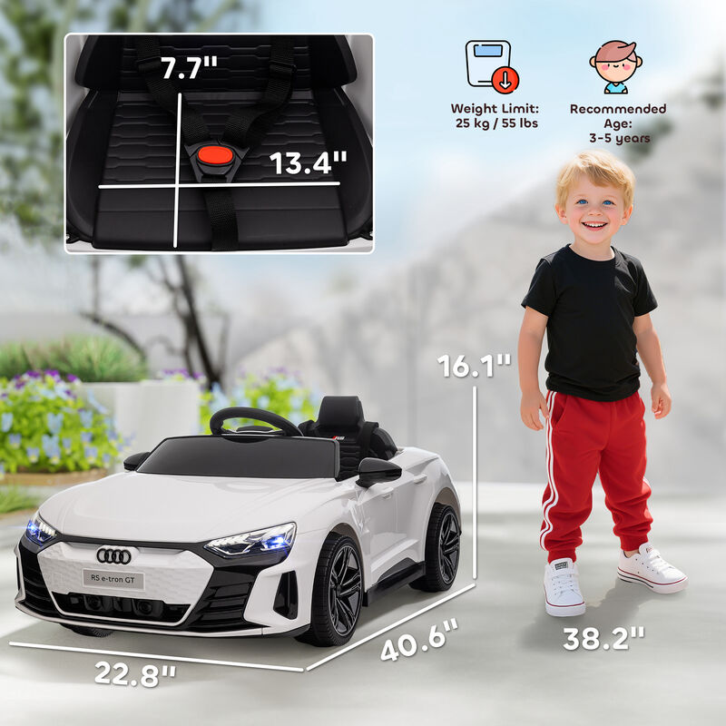 BreeBe Audi RS e-tron GT 12V Ride On Car for Kids with Parent Remote image number 2