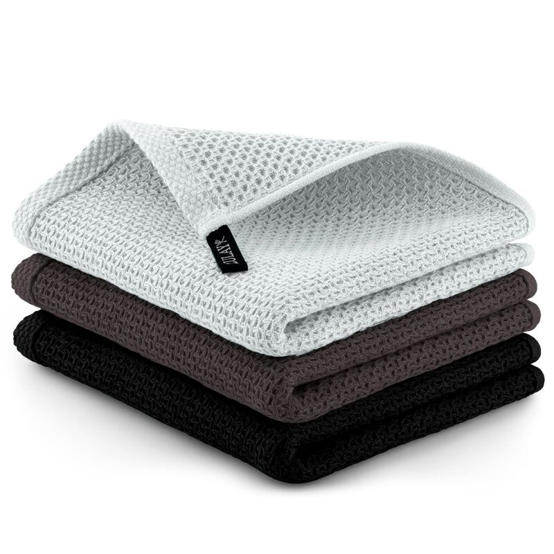 Waffle Weave Kitchen Towels 3 Pieces 12x12