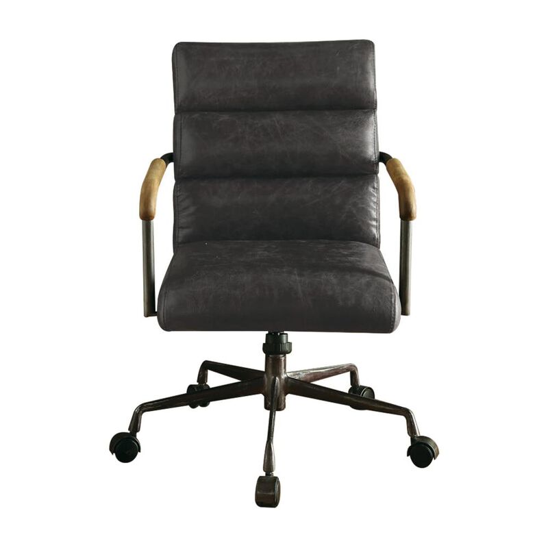 Acme Furniture Harith Executive Office Chair, Antique Slate Top Grain Leather