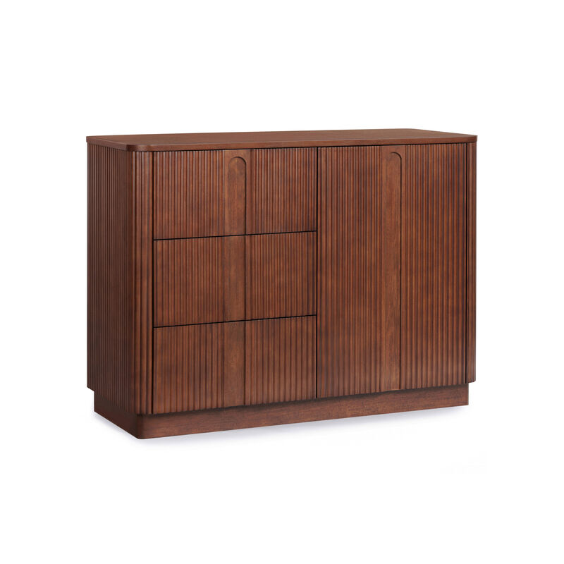 Wooden Sideboard with Adjustable Shelf Storage Cabinet image number 0