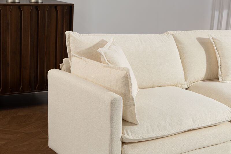 Saslip Modern 3seats with ottoman Sectional image number 6