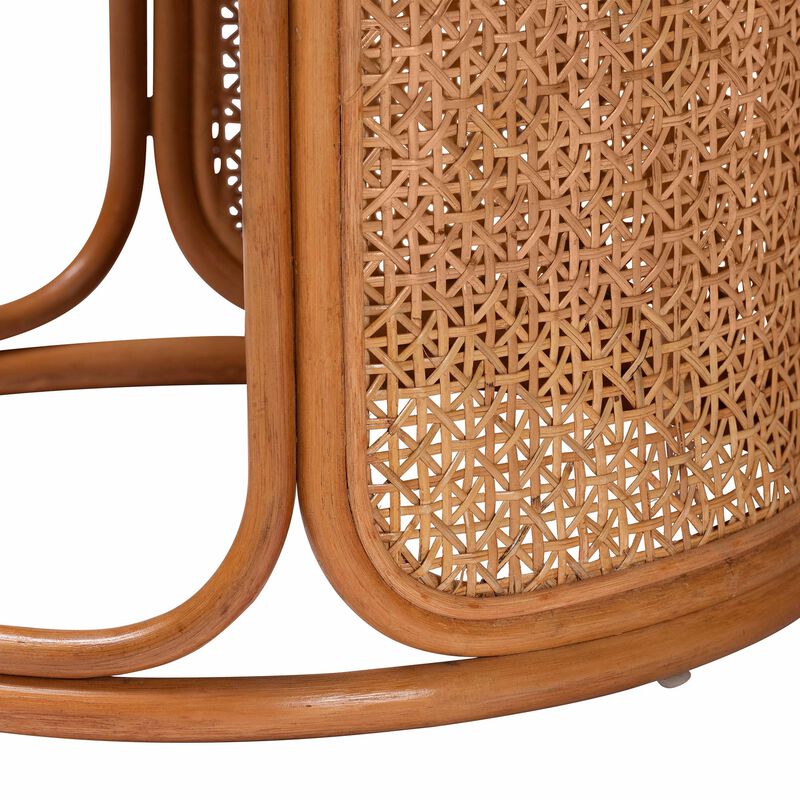 Bali & Pari Eldon Bohemian Honey Rattan Large End Table