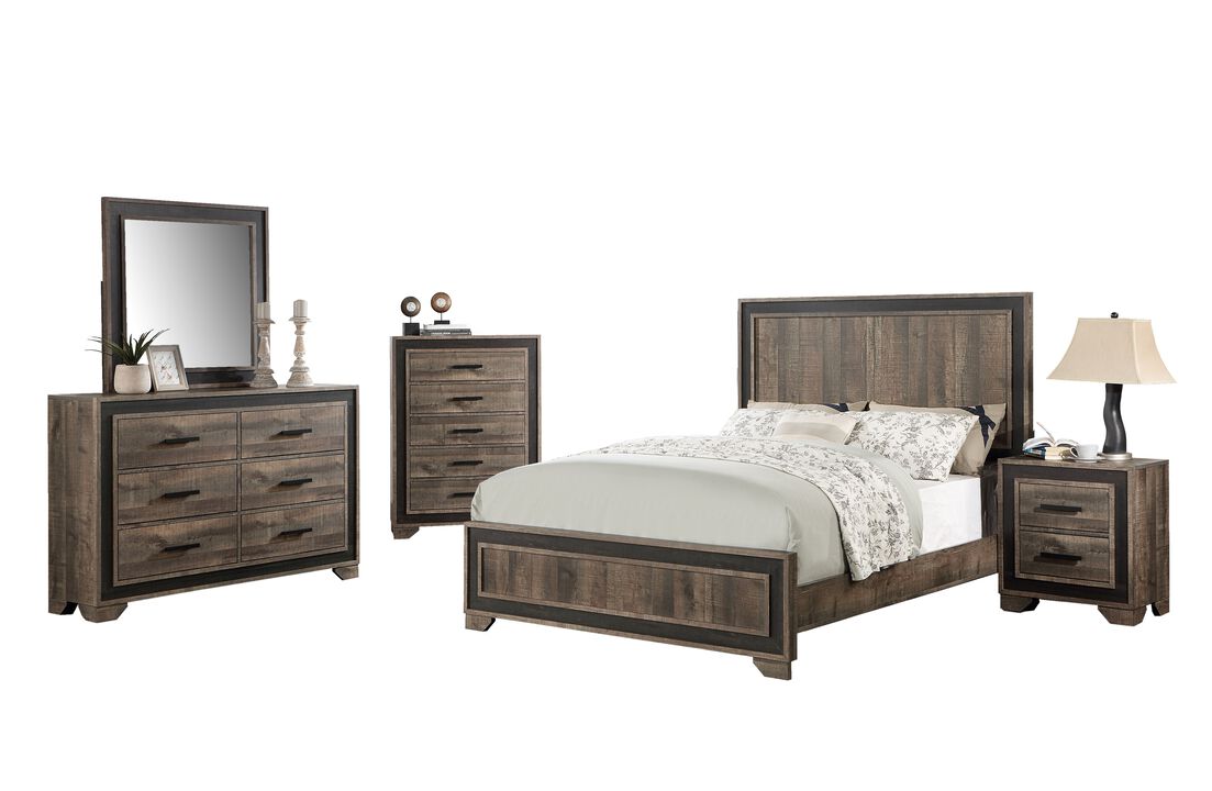 Streamdale Oak Nightstand with 2 Drawers