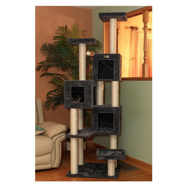 Armarkat Real Wood Griant Cat Tower With Condos For Multiple Cats