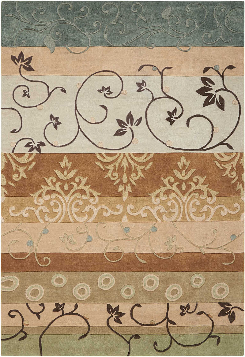 HomeRoots Floral Vines Area Rug image number 0